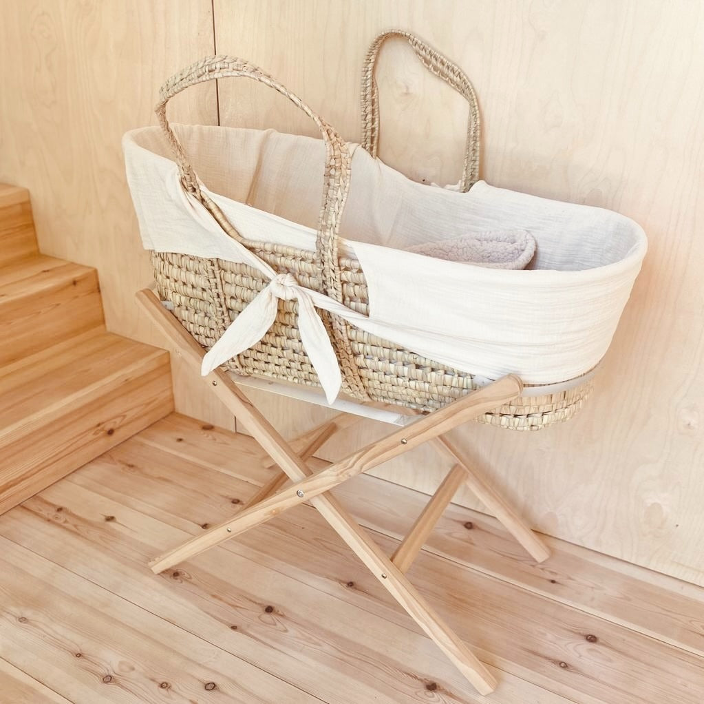 DOMIVA Support De Couffin En Croix Blanc - Stable Et Sécurisé Pour Bébé, Mobilier Puériculture Française