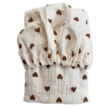 DRAP-HOUSSE DOUBLE GAZE - PETITS CŒURS