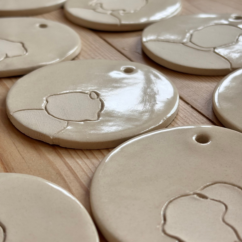 MÉDAILLE "BABY" SILHOUETTE FAMILY OR