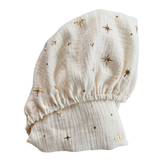 DRAP-HOUSSE DOUBLE GAZE - ÉTOILES DORÉES