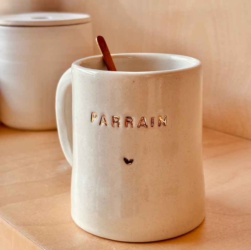MUG PARRAIN OR