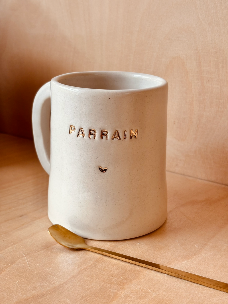 MUG PARRAIN OR