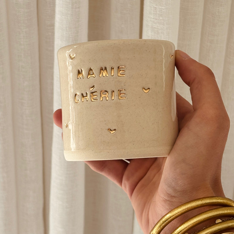 TASSE PERSONNALISÉE COEURS OR