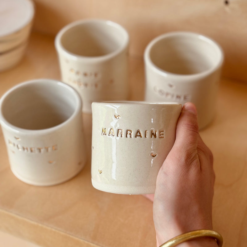 TASSE PERSONNALISÉE COEURS OR