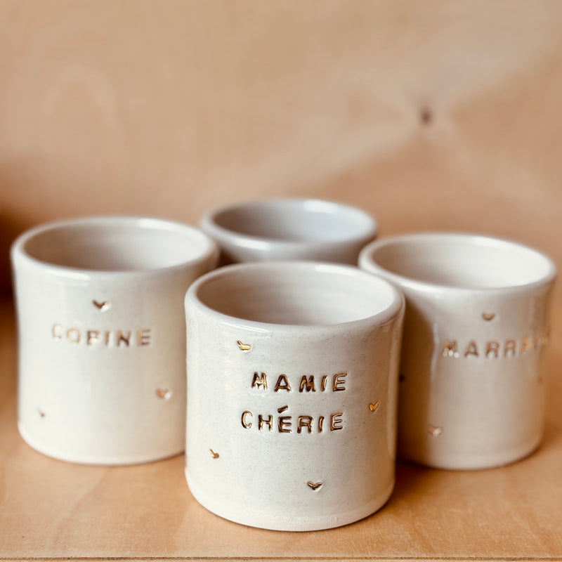TASSE PERSONNALISÉE COEURS OR