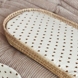 DRAP-HOUSSE DOUBLE GAZE - PETITS CŒURS