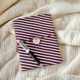 CARNET DE NOTES - RAYURES VIOLETTES