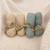 jacky-and-family-chaussons-céladon-nude-doré-laine-élastique-bébé-2