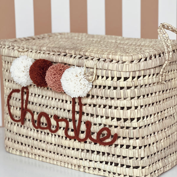 Panier osier personnalise online