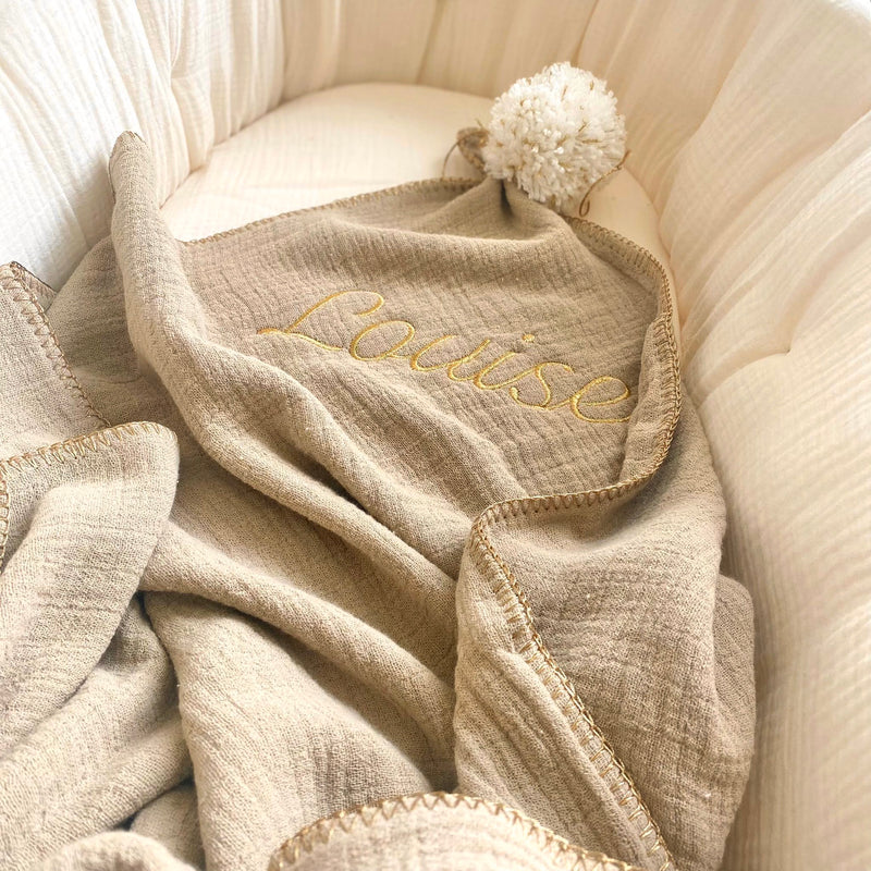 Couverture thermique Baby Morgan au tissage gaufré en Couverture thermique Baby Morgan au tissage gaufré en